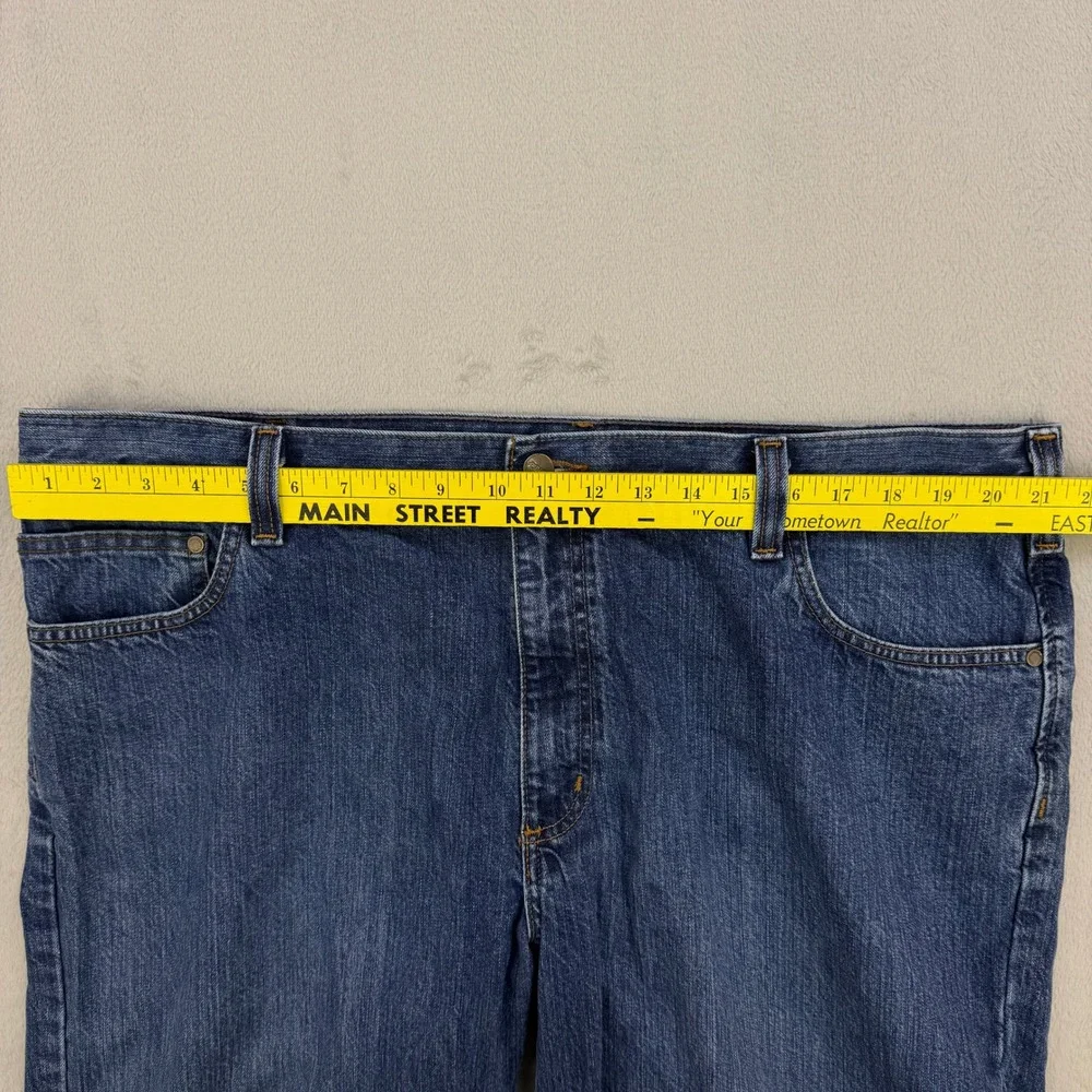 Carhartt Jeans Mens 42x30 Blue Denim Relaxed Fit Built to Serve‎ Work
